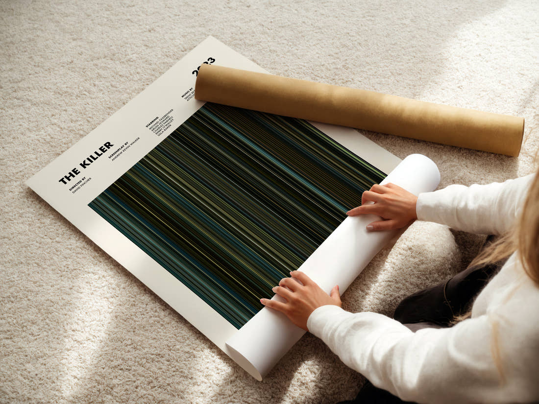 The Killer Movie Barcode Poster