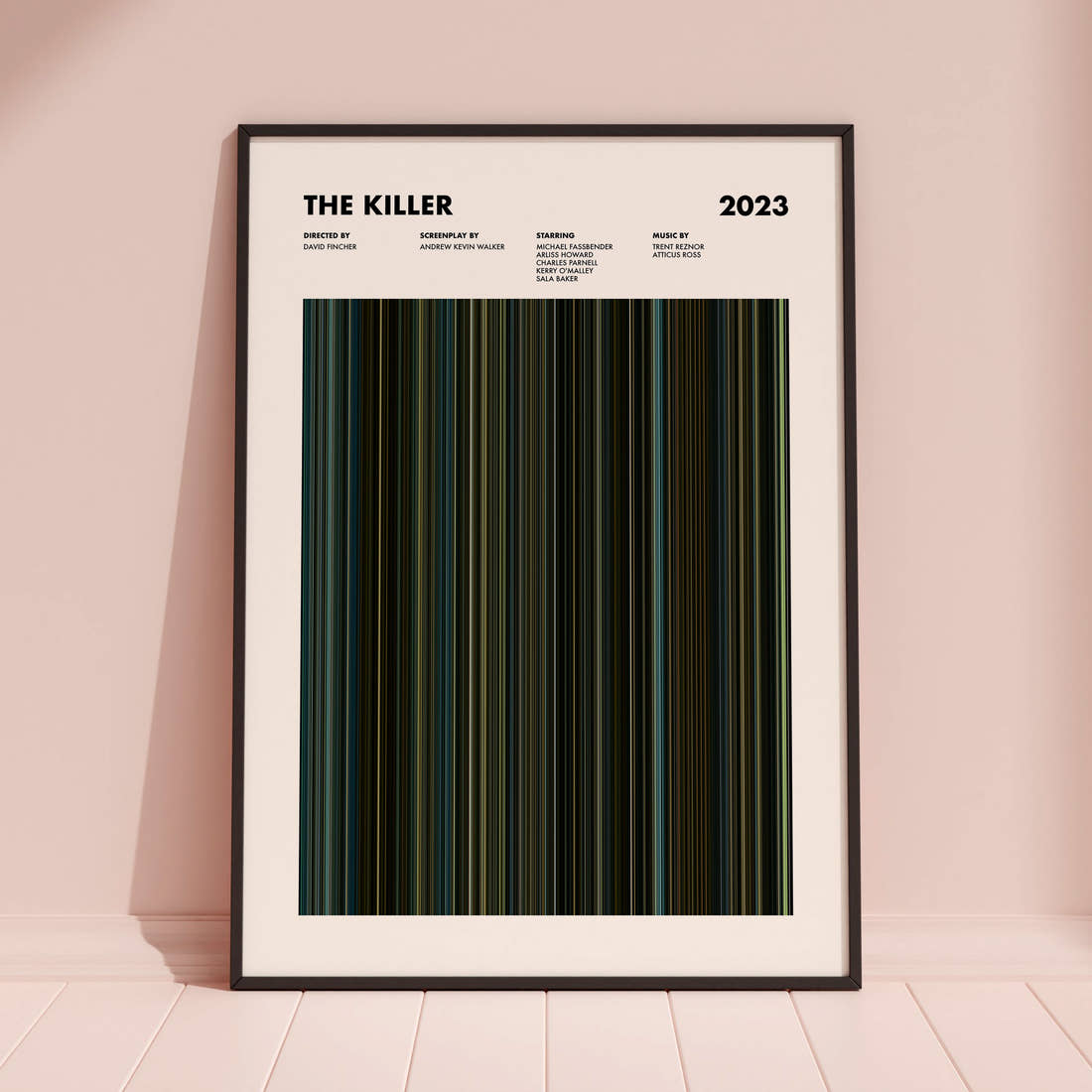 The Killer Movie Barcode Poster