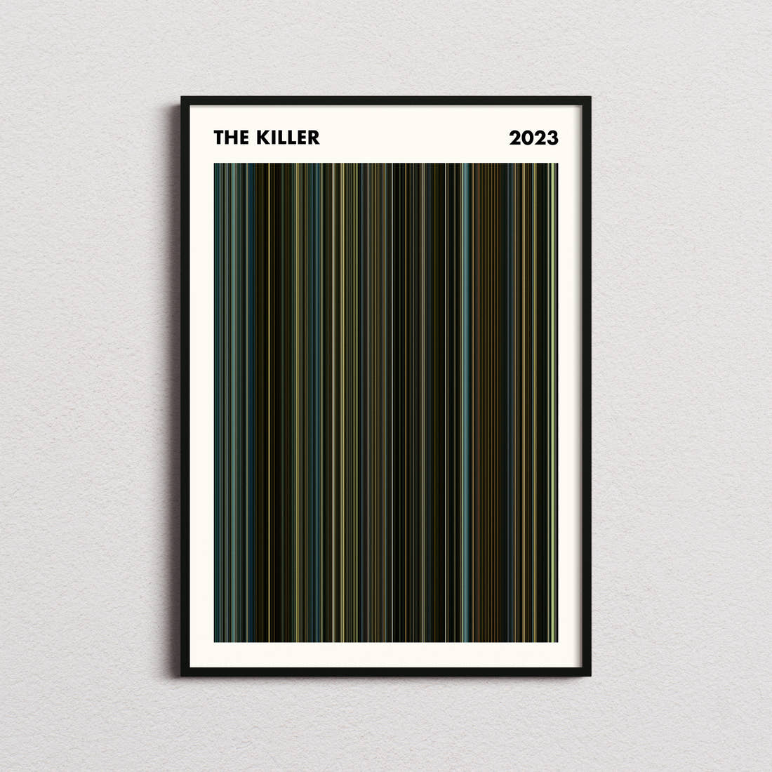 The Killer Movie Barcode Poster - Simplified