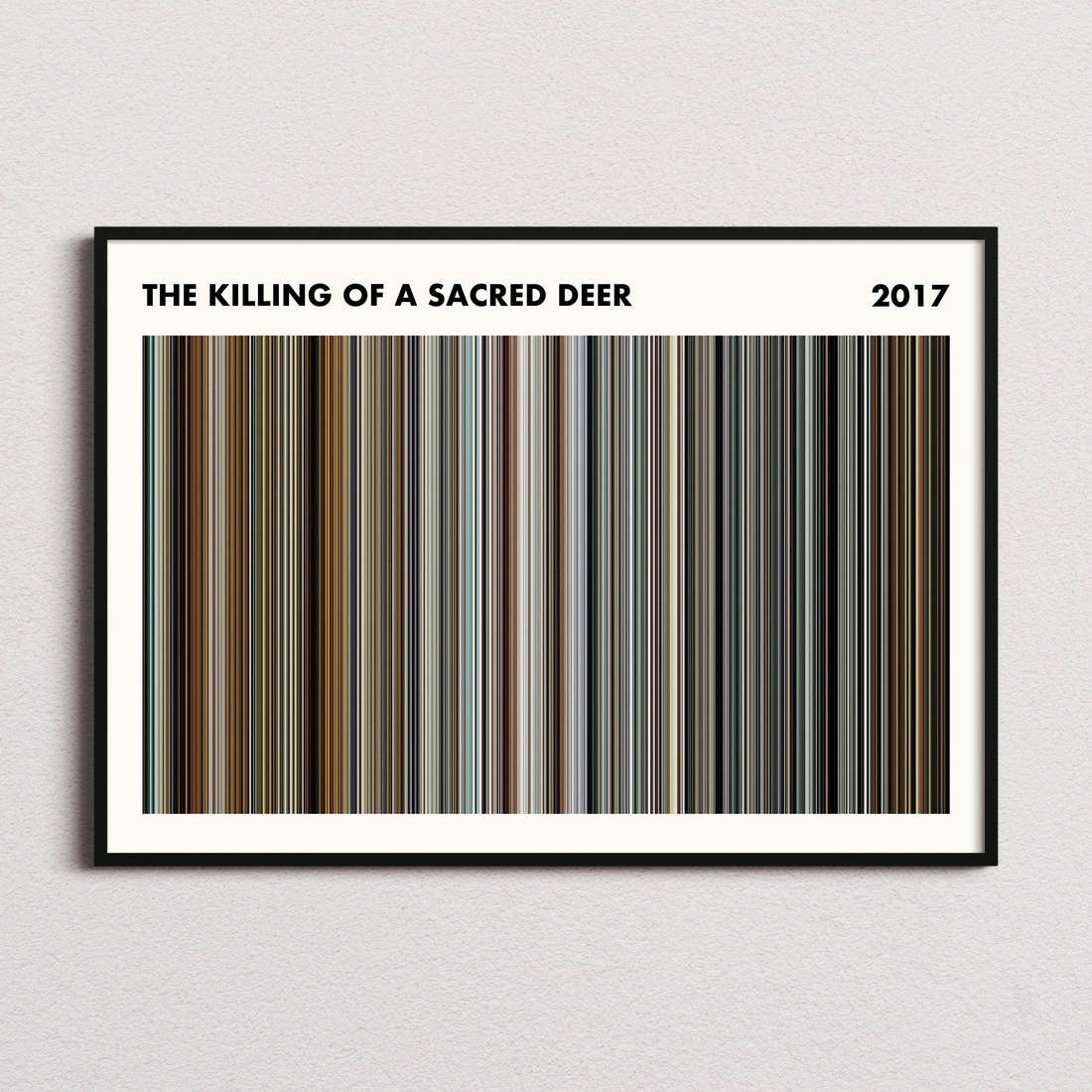 The Killing Of A Sacred Deer Movie Barcode Poster - Simplified