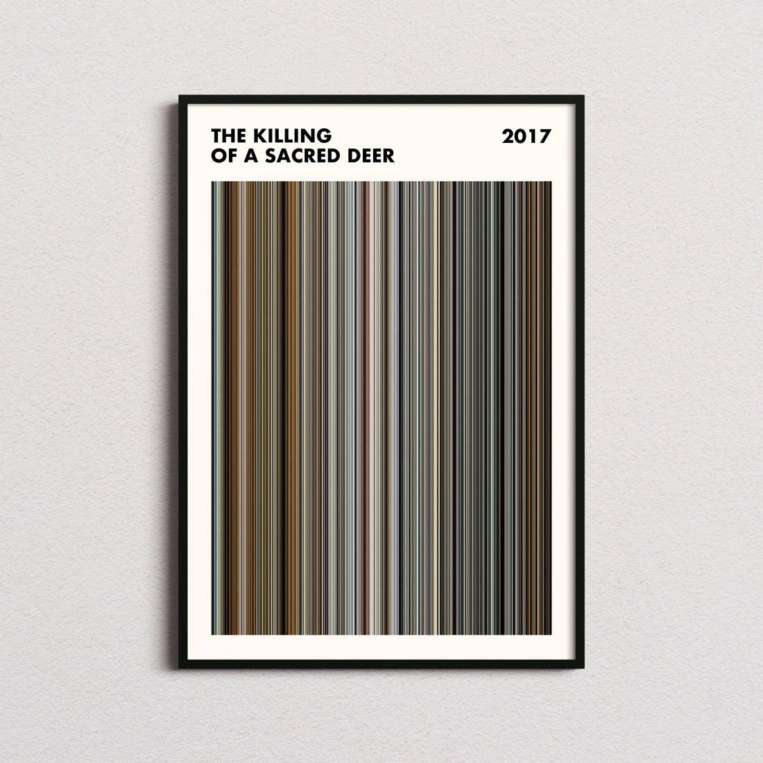 The Killing of a Sacred Deer Movie Barcode Poster - Simplified