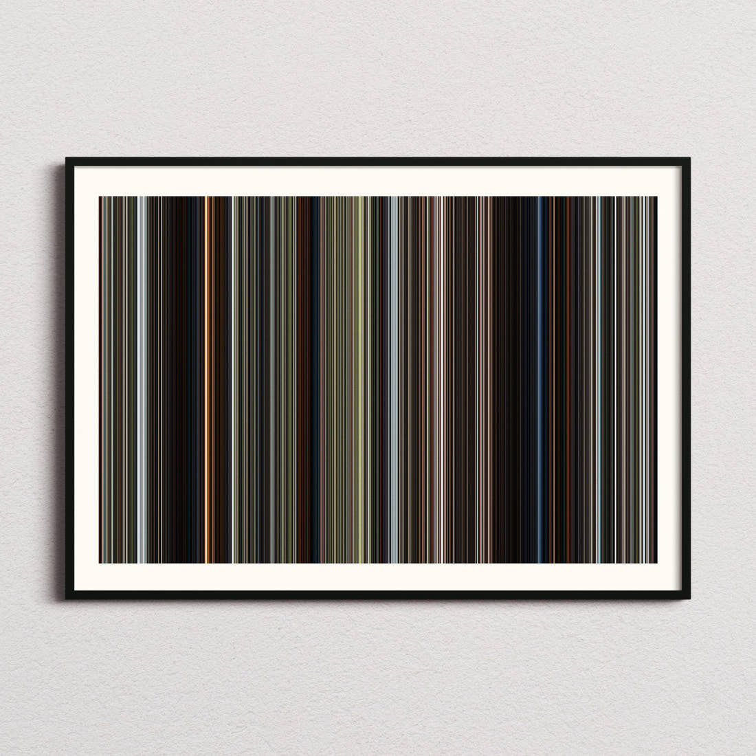 Kingdom of the Planet of the Apes Movie Barcode Poster - Barcode Only
