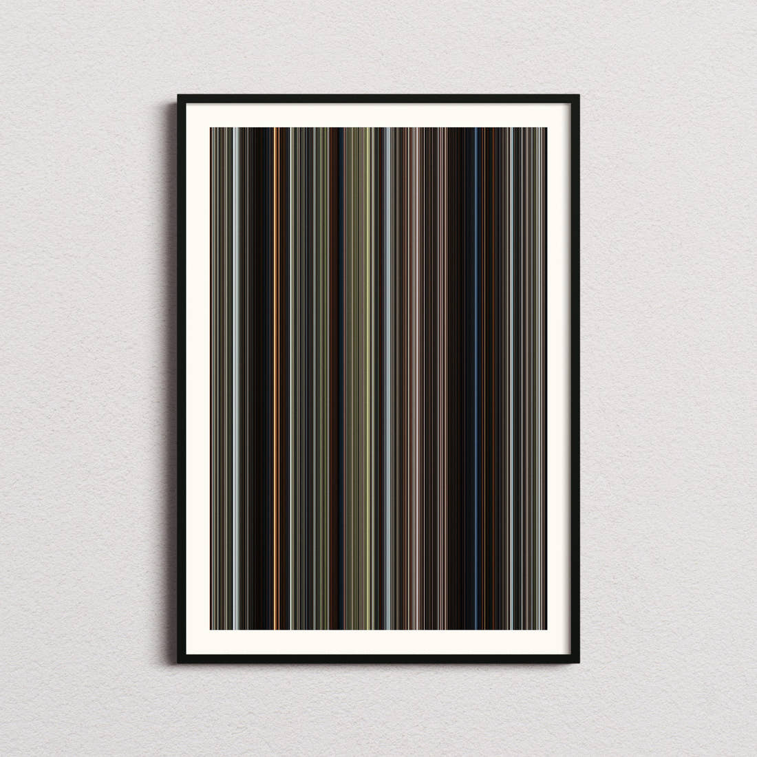 Kingdom of the Planet of the Apes Movie Barcode Poster - Barcode Only