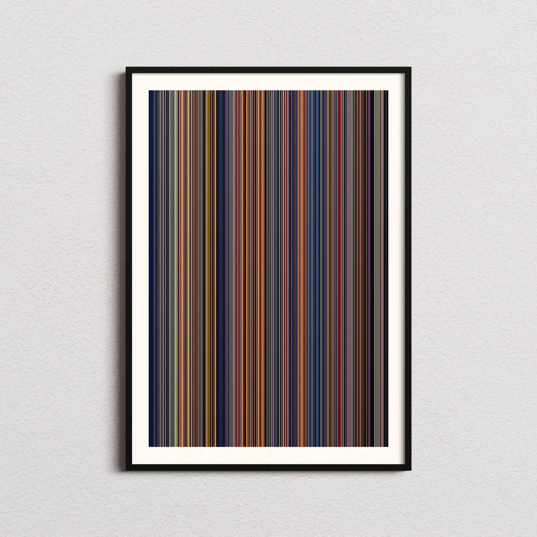 The Land Before Time Movie Barcode Poster - Barcode Only