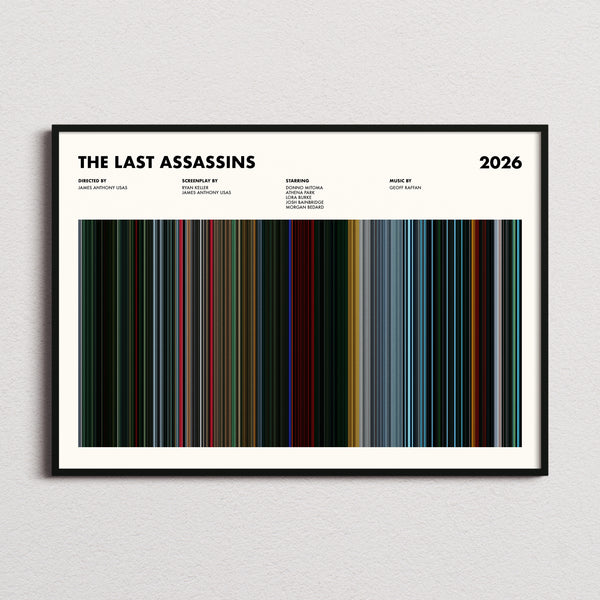 The Last Assassins Movie Barcode Poster