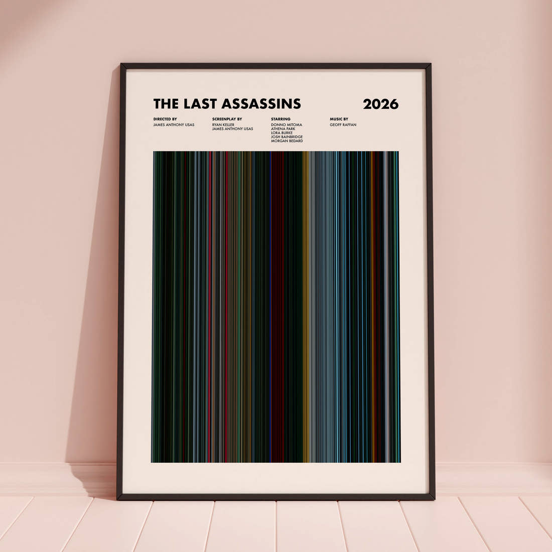 The Last Assassins Movie Barcode Poster