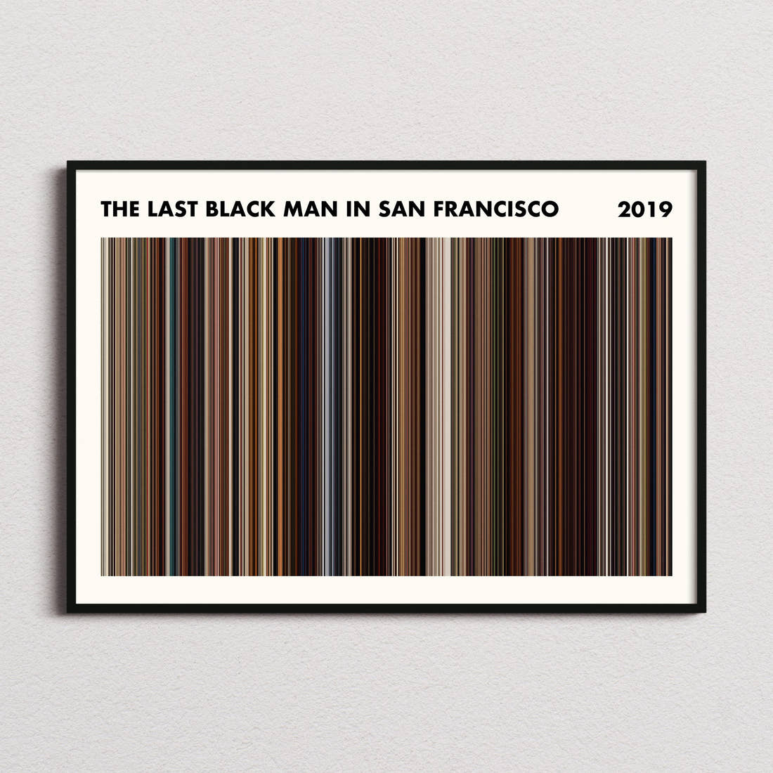 The Last Black Man In San Francisco Movie Barcode Poster - Simplified