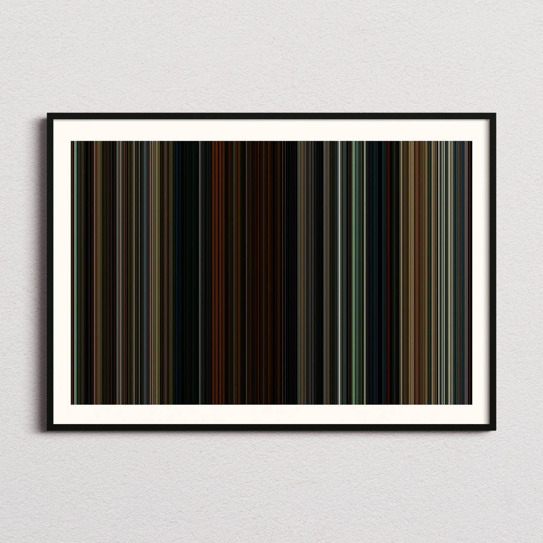 The Last of the Mohicans Movie Barcode Poster - Barcode Only