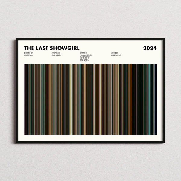 The Last Showgirl Movie Barcode Poster
