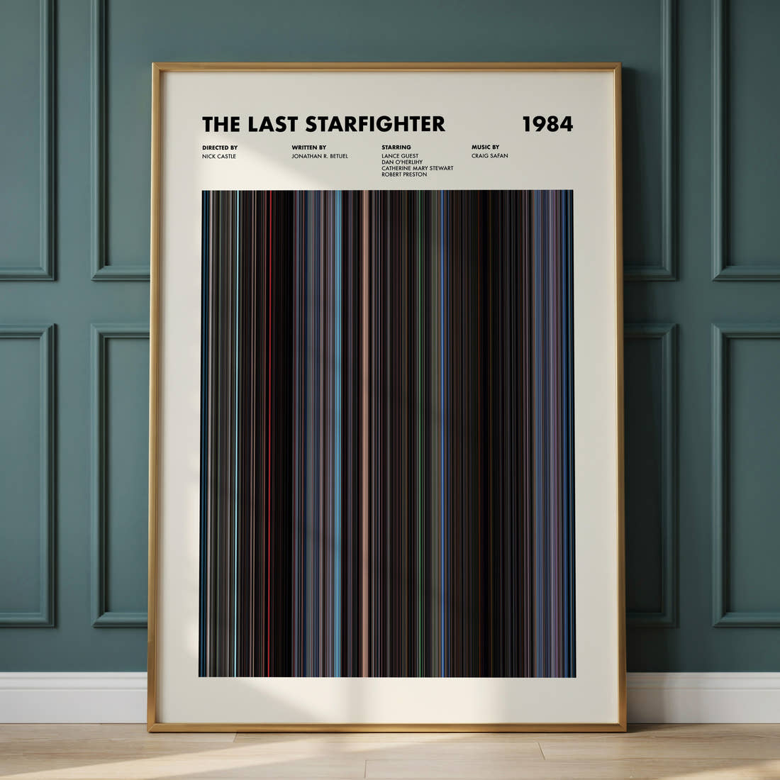 The Last Starfighter Movie Barcode Poster