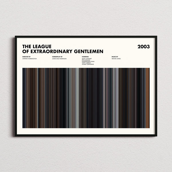 The League of Extraordinary Gentlemen Movie Barcode Poster