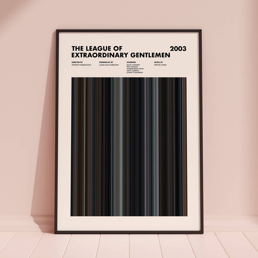 The League of Extraordinary Gentlemen Movie Barcode Poster
