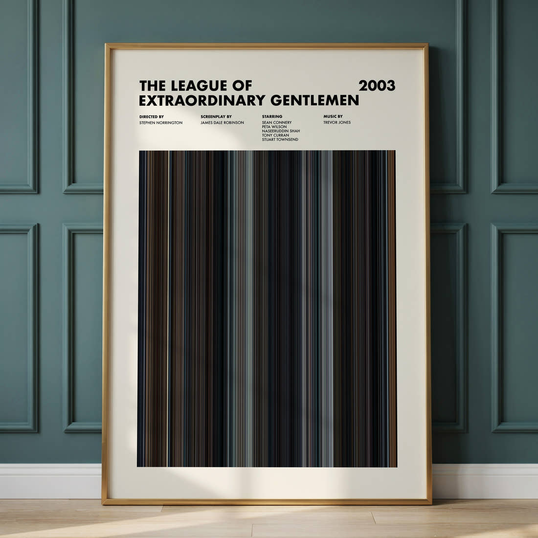 The League of Extraordinary Gentlemen Movie Barcode Poster