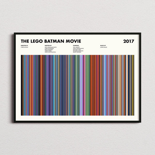The Lego Batman Movie Barcode Poster