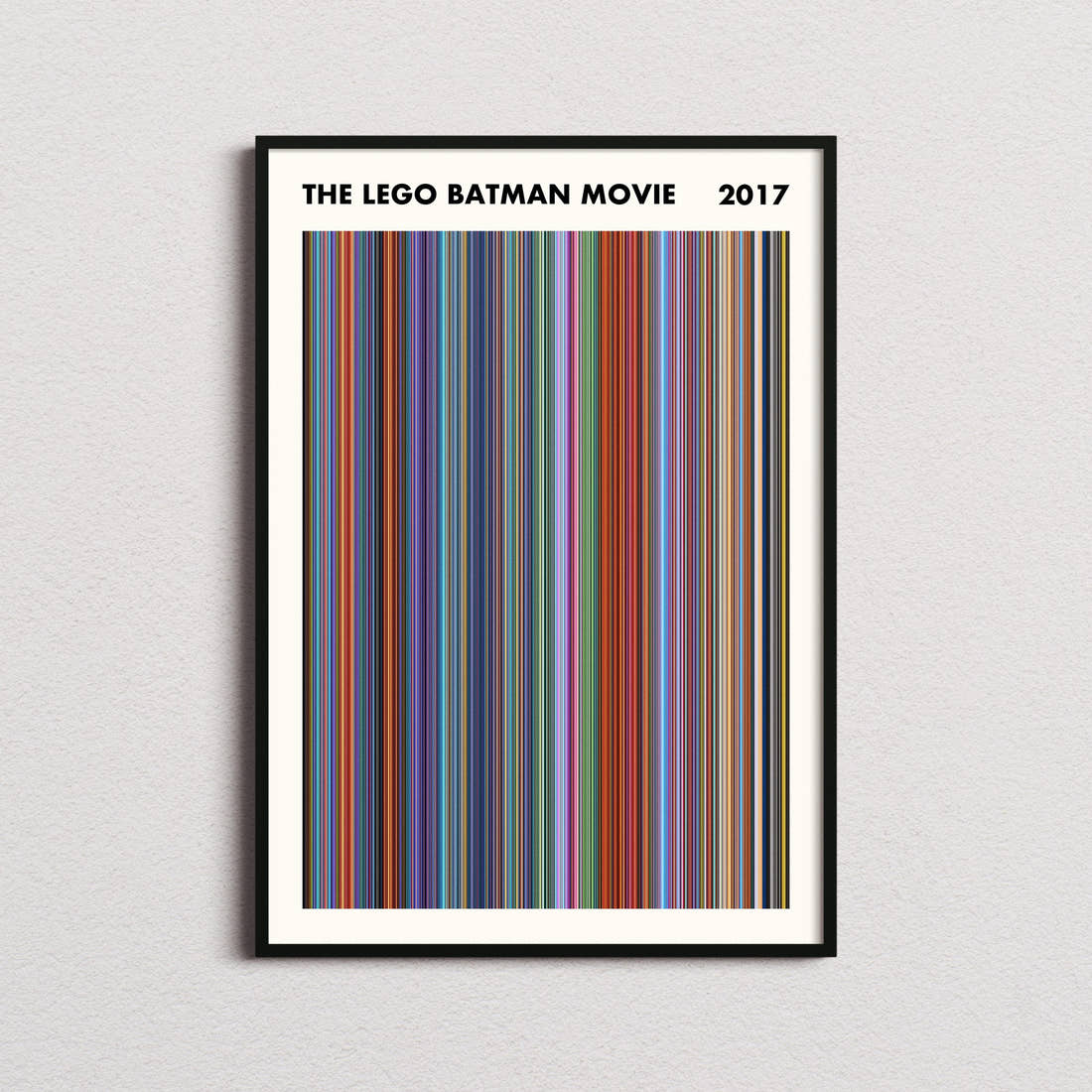 The Lego Batman Movie Barcode Poster - Simplified
