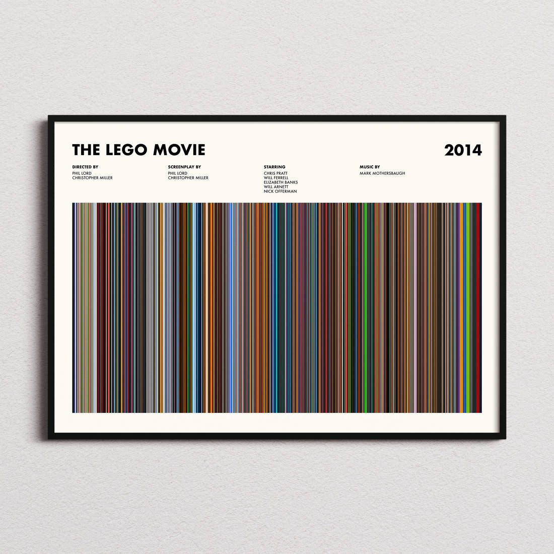The Lego Movie Barcode Poster