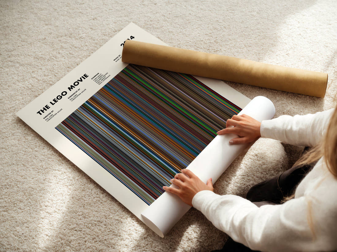 The Lego Movie Barcode Poster