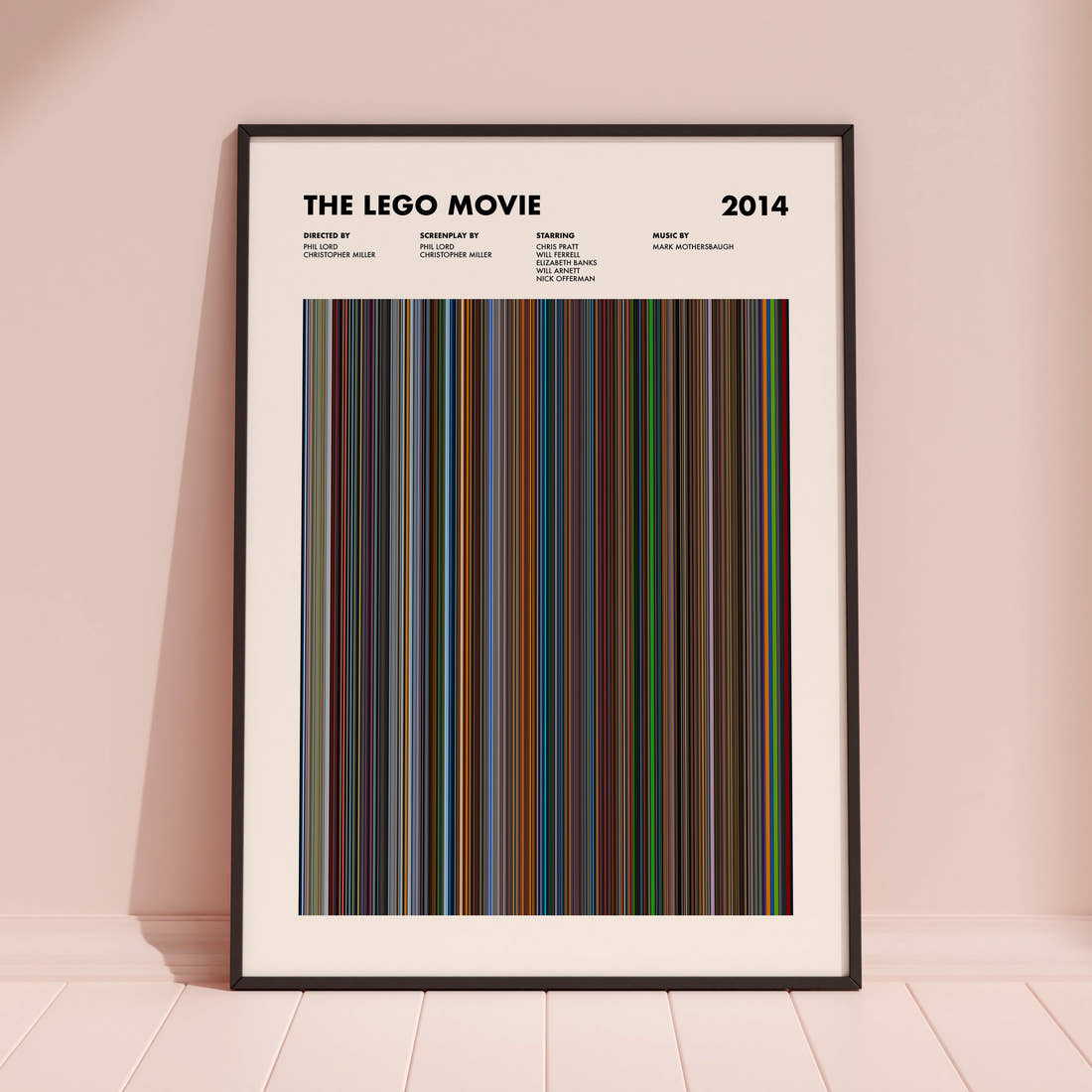 The Lego Movie Barcode Poster