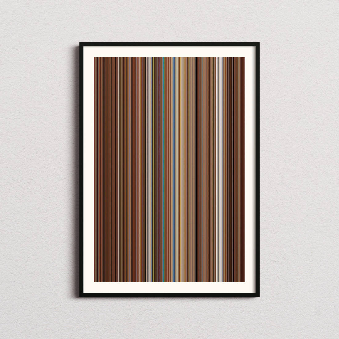 The Life Aquatic with Steve Zissou Movie Barcode Poster - Barcode Only