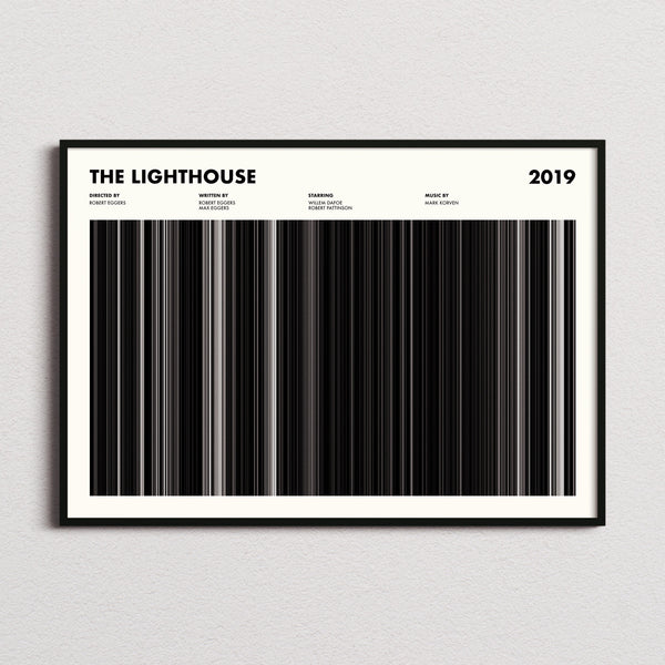 The Lighthouse Movie Barcode Poster