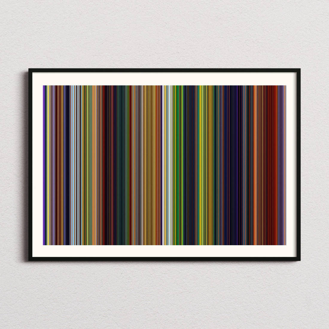 The Lion King Movie Barcode Poster - Barcode Only