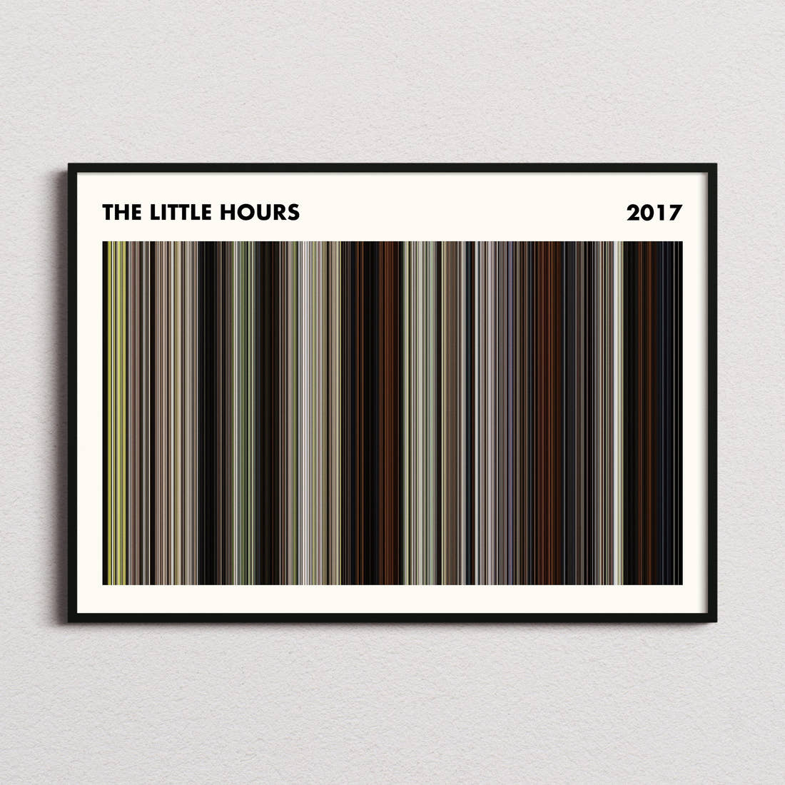 The Little Hours Movie Barcode Poster - Simplified