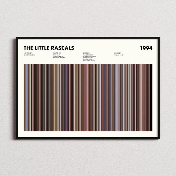 The Little Rascals Movie Barcode Poster