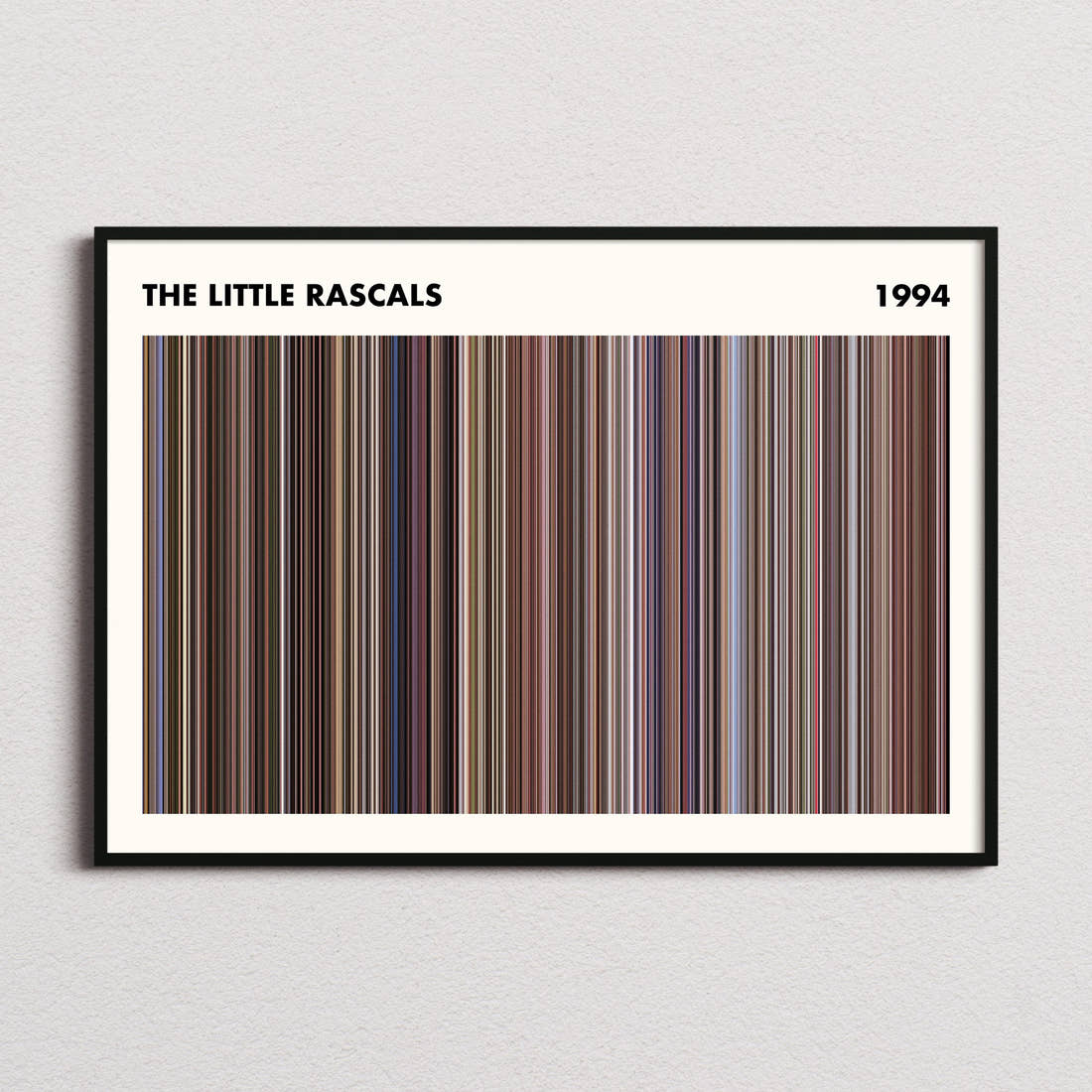 The Little Rascals Movie Barcode Poster - Simplified