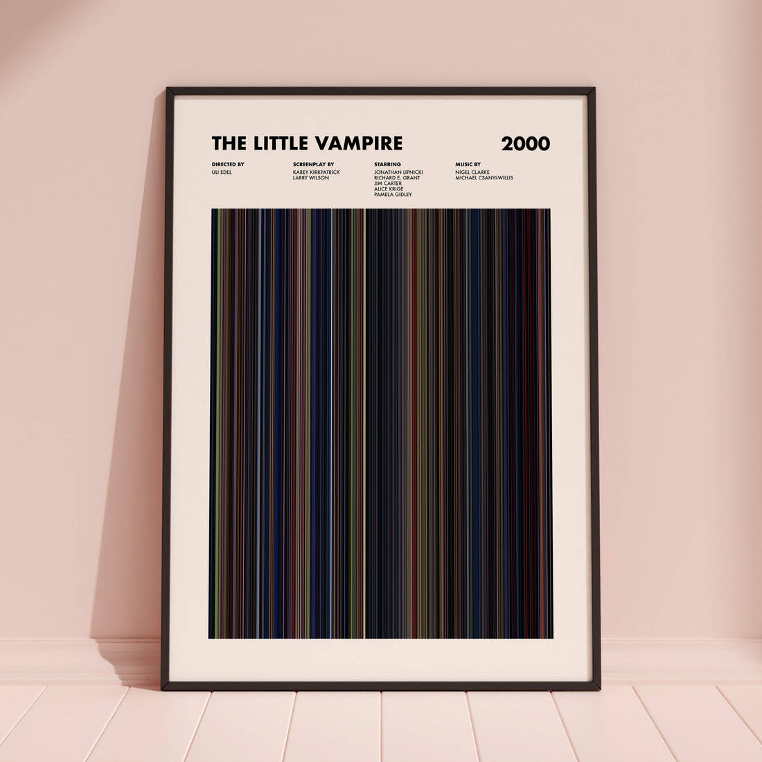 The Little Vampire Movie Barcode Poster