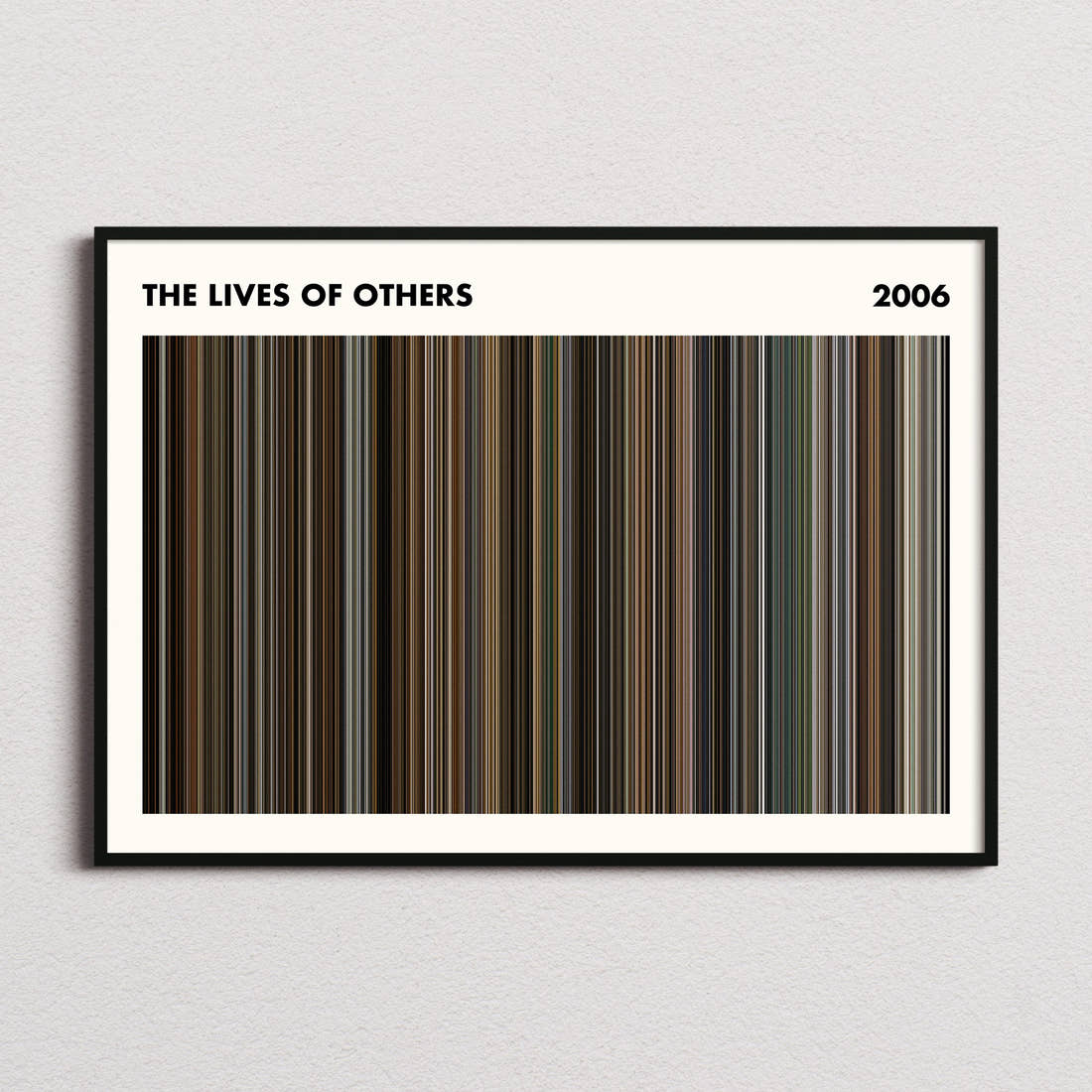 The Lives of Others Movie Barcode Poster - Simplified