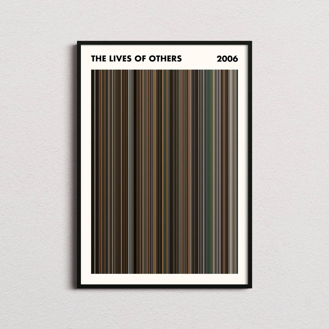 The Lives of Others Movie Barcode Poster - Simplified