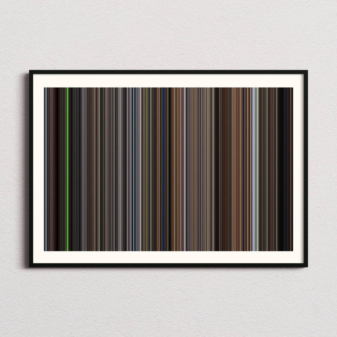 The Living Daylights Movie Barcode Poster - Barcode Only