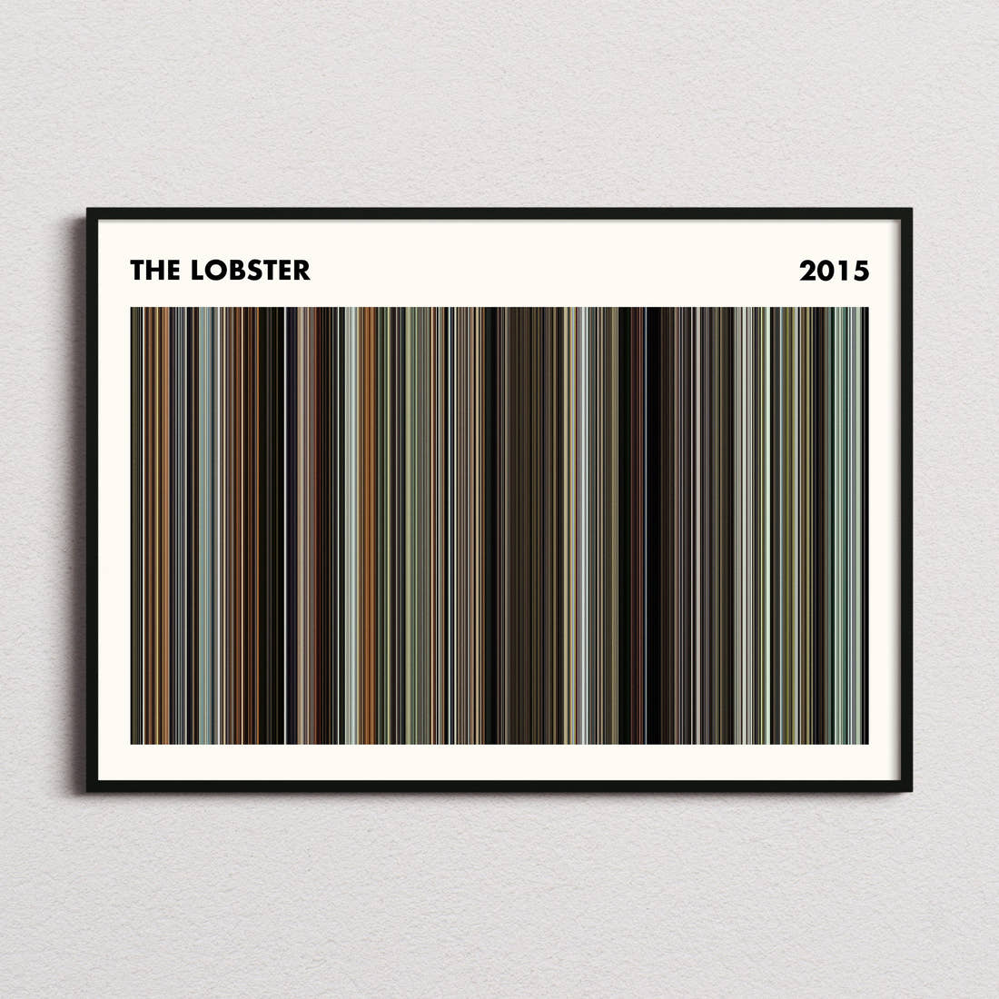 The Lobster Movie Barcode Poster - Simplified