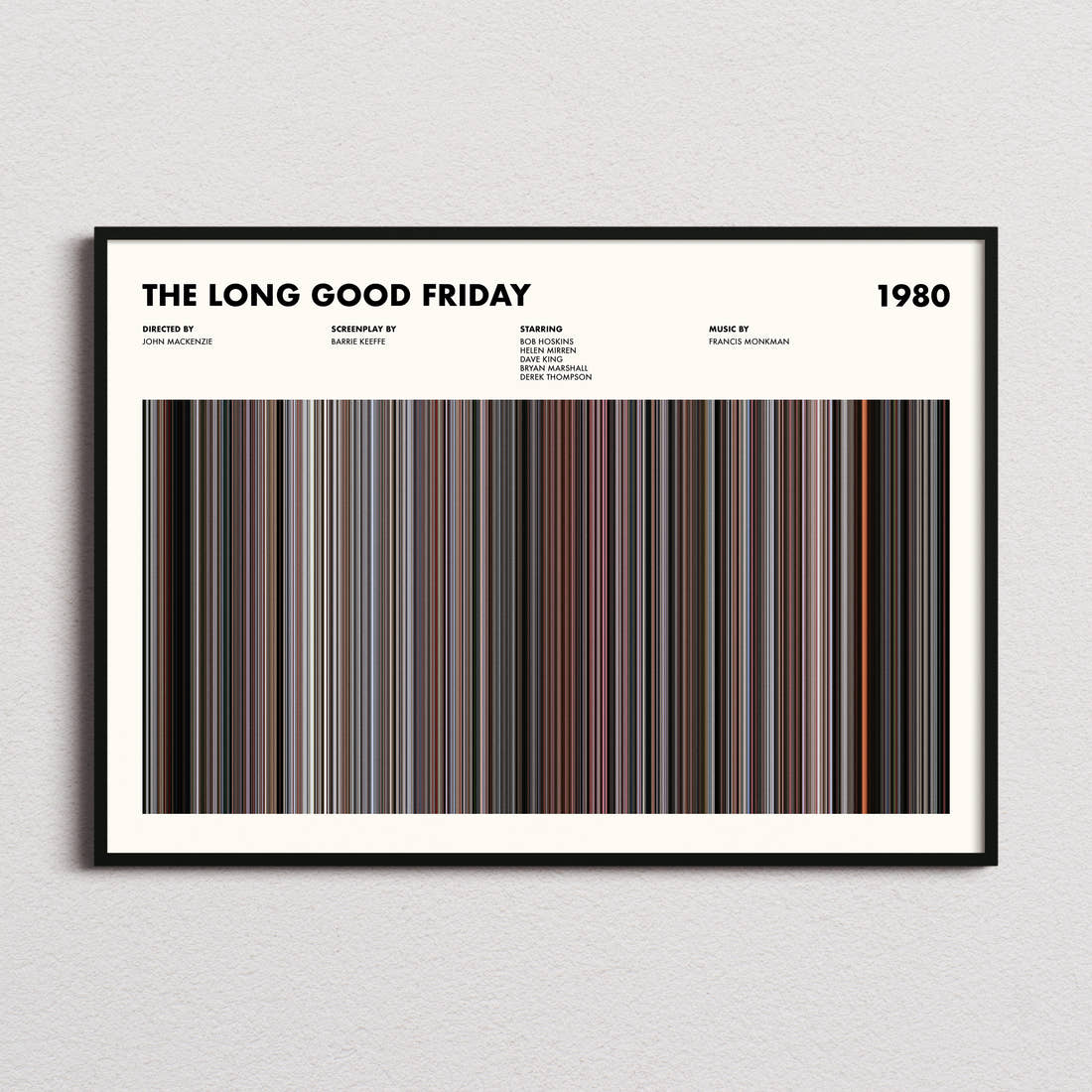 The Long Good Friday Movie Barcode Poster