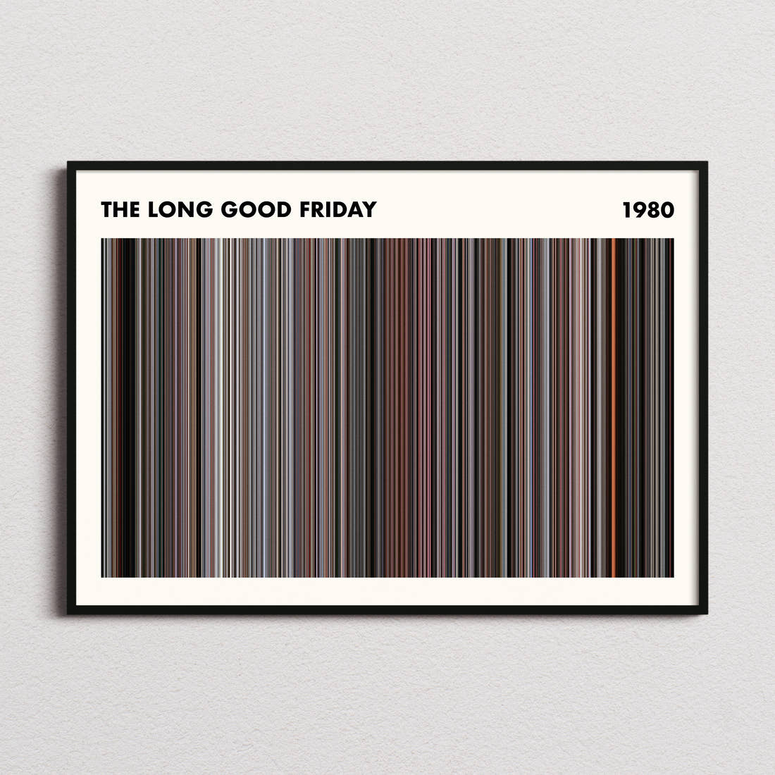 The Long Good Friday Movie Barcode Poster - Simplified