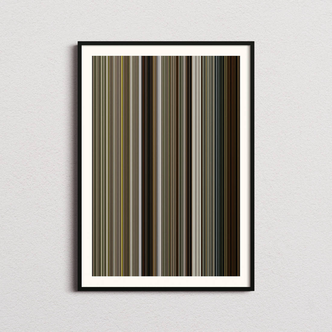 The Long Walk Movie Barcode Poster - Barcode Only