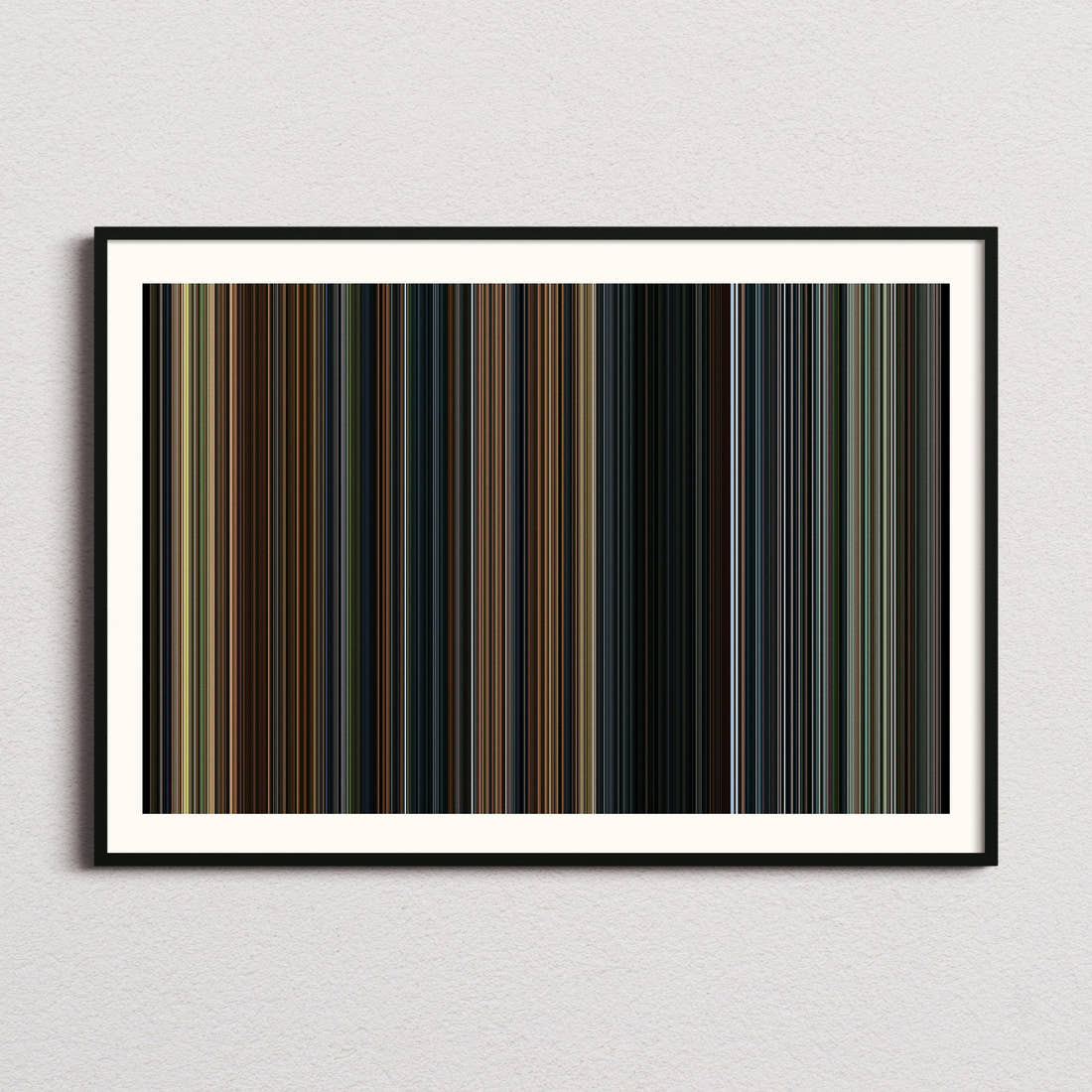 The Lord of the Rings: The Fellowship of the Ring Movie Barcode Poster - Barcode Only