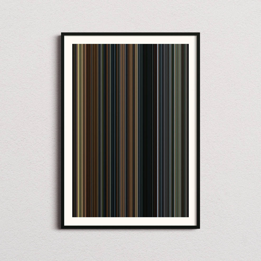 The Lord of the Rings: The Fellowship of the Ring Movie Barcode Poster - Barcode Only