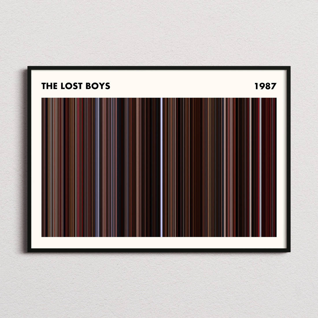 The Lost Boys Movie Barcode Poster - Simplified