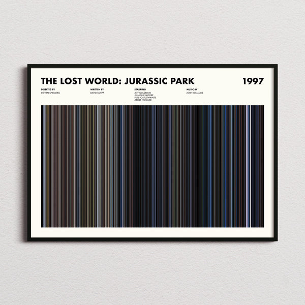 The Lost World Movie Barcode Poster