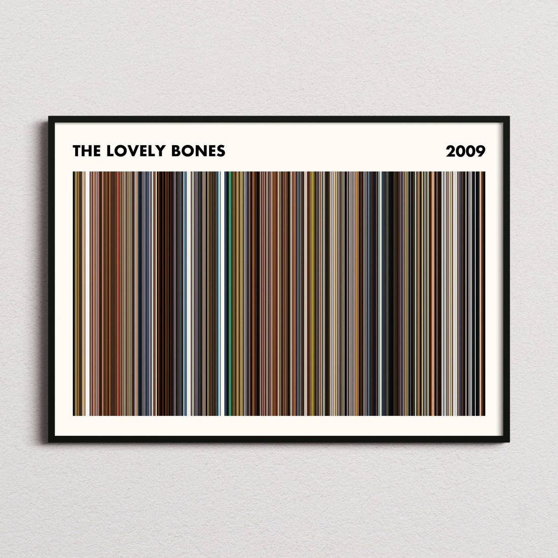 The Lovely Bones Movie Barcode Poster - Simplified