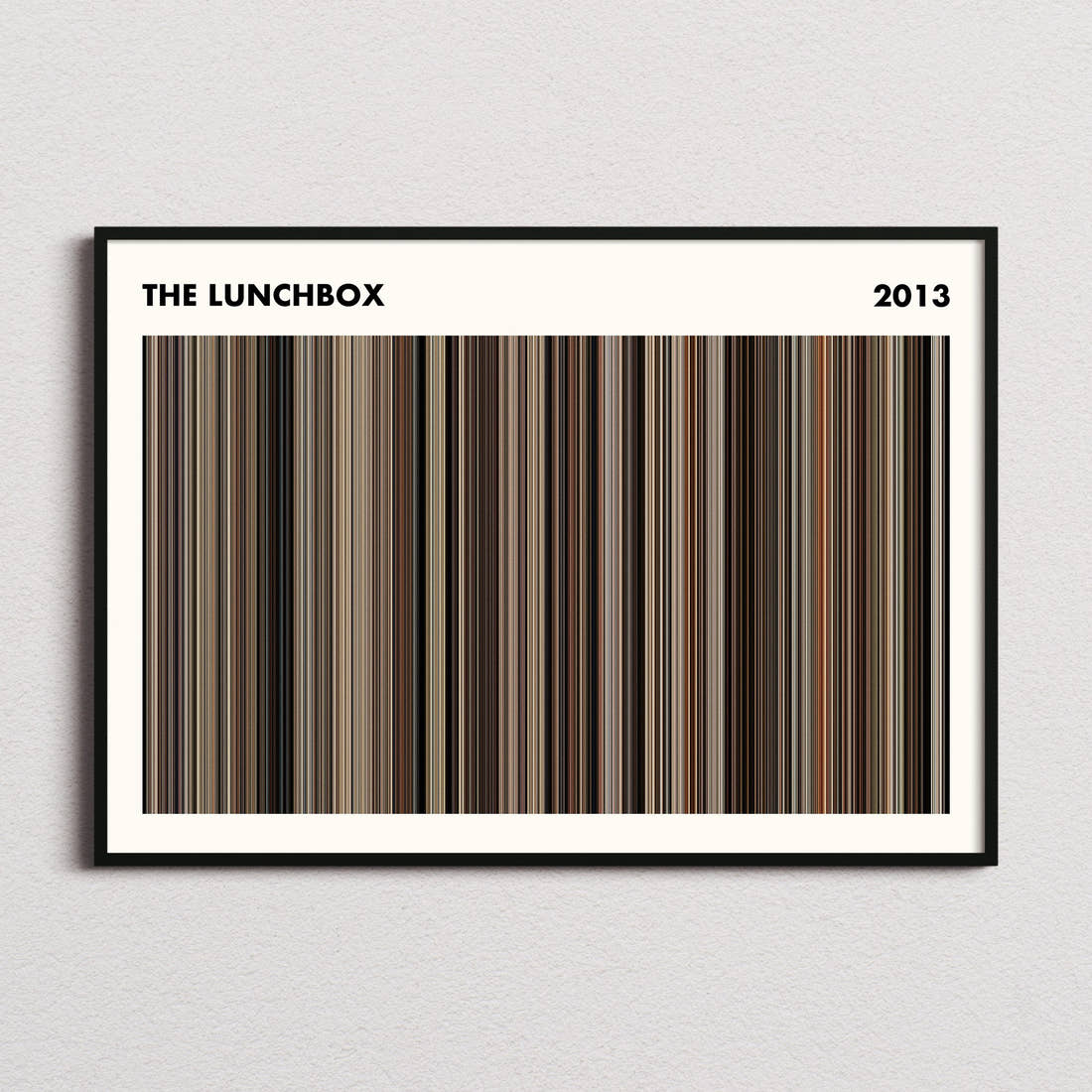The Lunchbox Movie Barcode Poster - Simplified