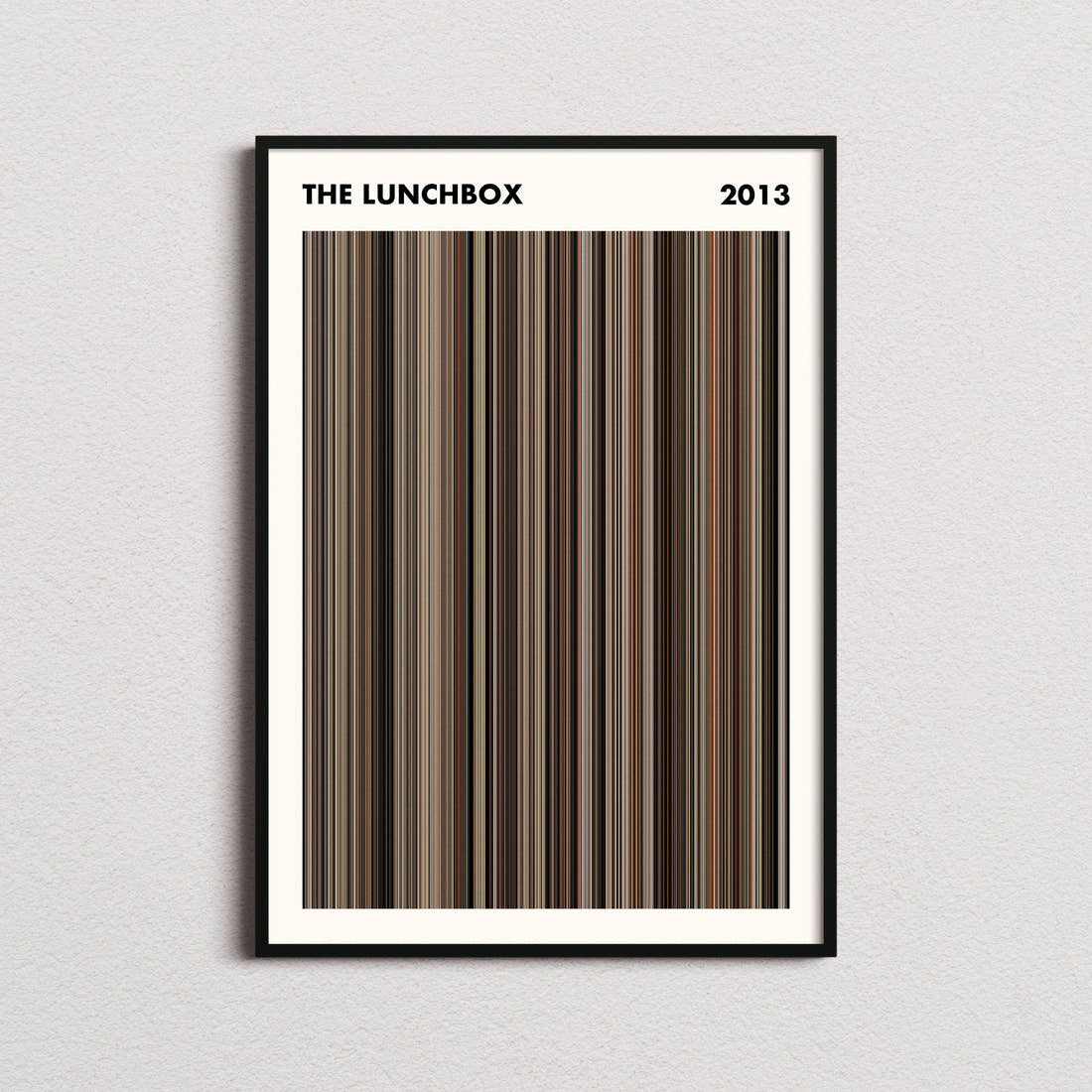 The Lunchbox Movie Barcode Poster - Simplified