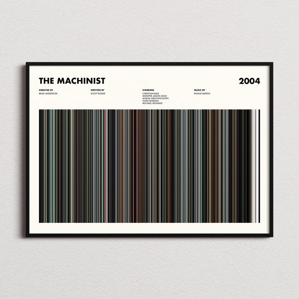 The Machinist Movie Barcode Poster