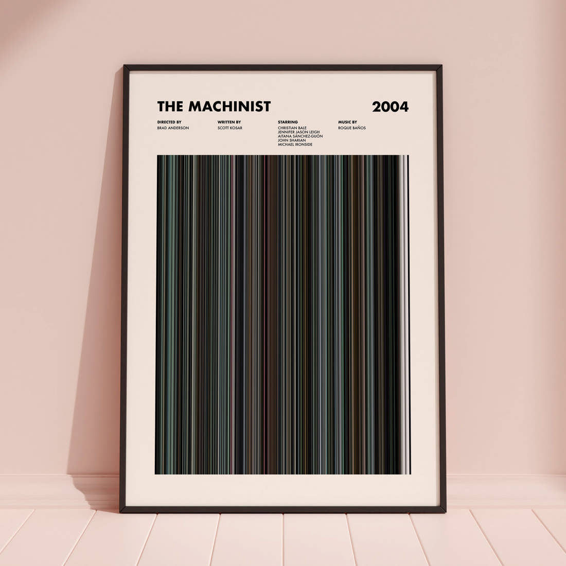 The Machinist Movie Barcode Poster