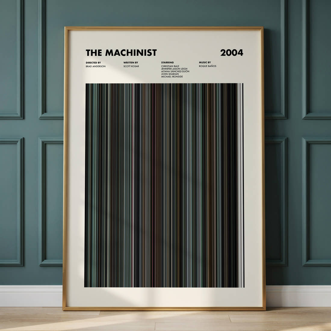 The Machinist Movie Barcode Poster