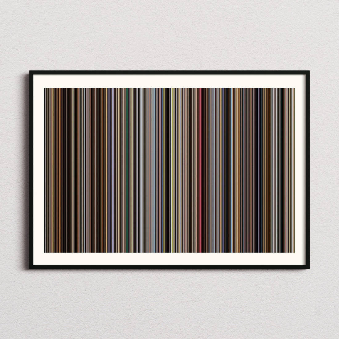 The Man Who Fell To Earth Movie Barcode Poster - Barcode Only