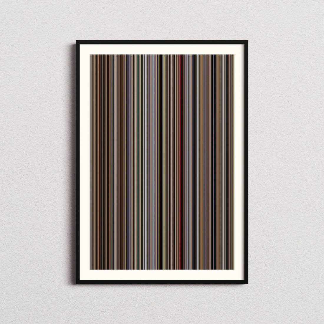 The Man Who Fell to Earth Movie Barcode Poster - Barcode Only