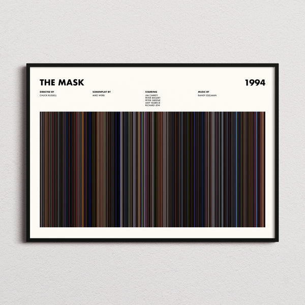 The Mask Movie Barcode Poster