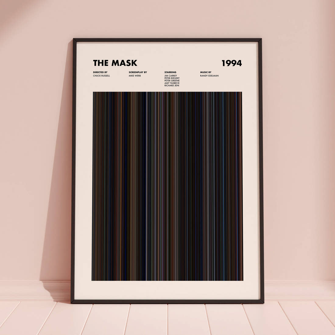 The Mask Movie Barcode Poster